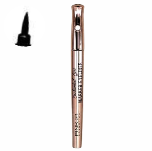 PINK 21 DELINEADOR EM CANETA PRETO ENCHANTED EYES  0,6ML