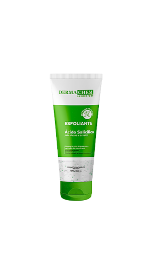 DERMA CHEM ESFOLIANTE ACIDO SALICILICO PELE OLEOSA E ACNEICA 100G