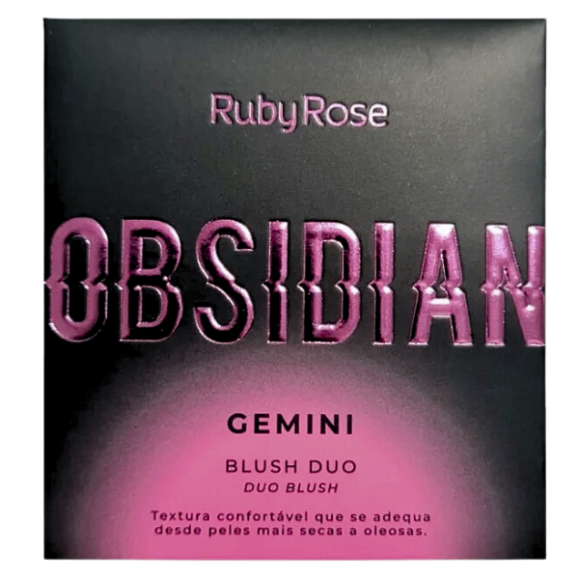 RUBY ROSE OBSIDIAN BLUSH DUO COR OG01 4,7G