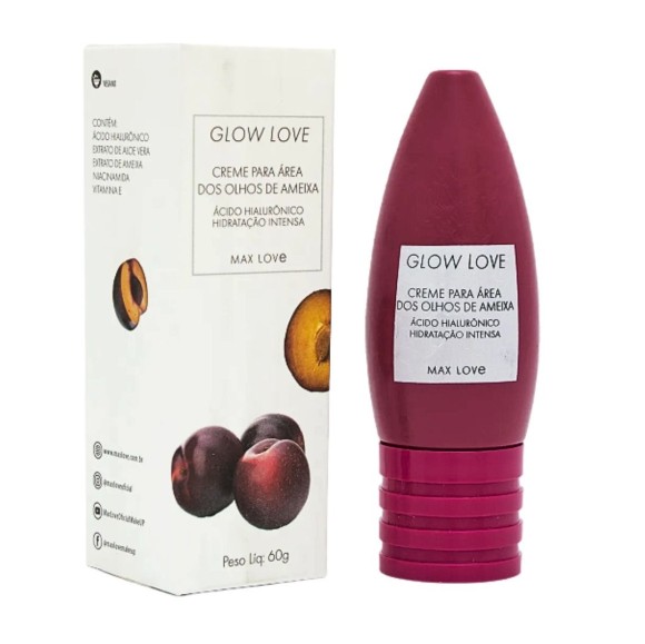MAX LOVE CREME PARA ÁREA DOS OLHOS AMEIXA GLOW LOVE 60G