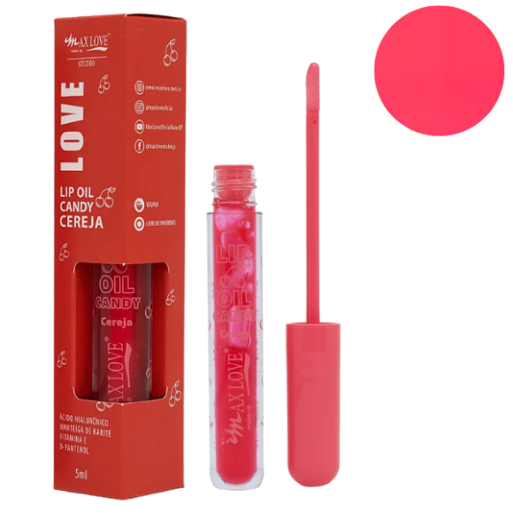 MAX LOVE LIP OIL CANDY CEREJA 5ML