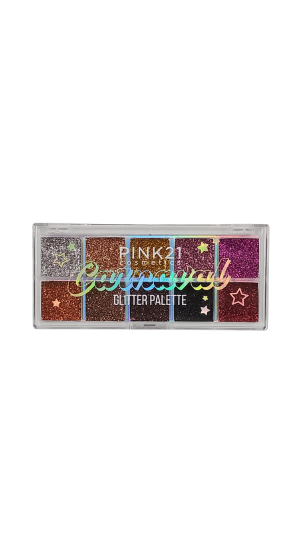 PINK 21 PALETA DE GLITTER CARNAVAL 9G COR 01
