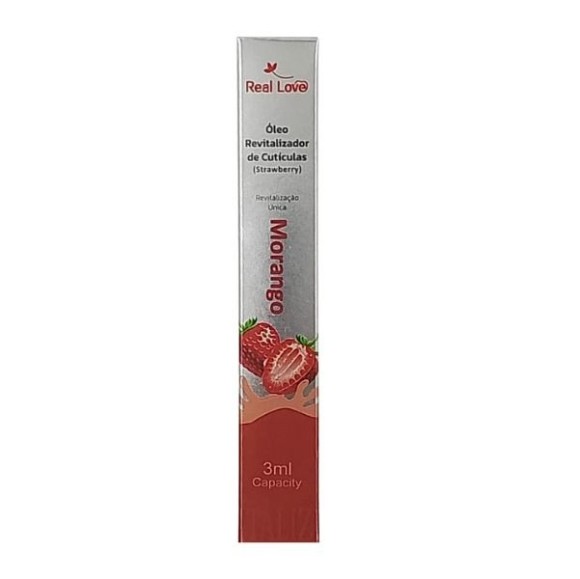 REAL LOVE ÓLEO REVITALIZADOR DE CUTÍCULAS MORANGO