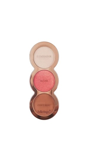 BELLE ANGEL ILUMINADOR BLUSH CONTORNO COR-B 8.2G