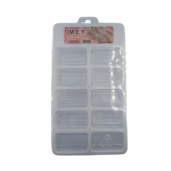 MEY UNHA 120 TIPS MOLD F1 TRANSPARENTE